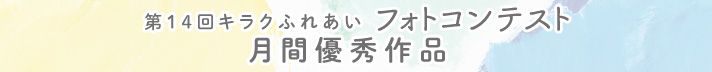 第14回キラクふれあいフォトコンテスト月間優秀作品